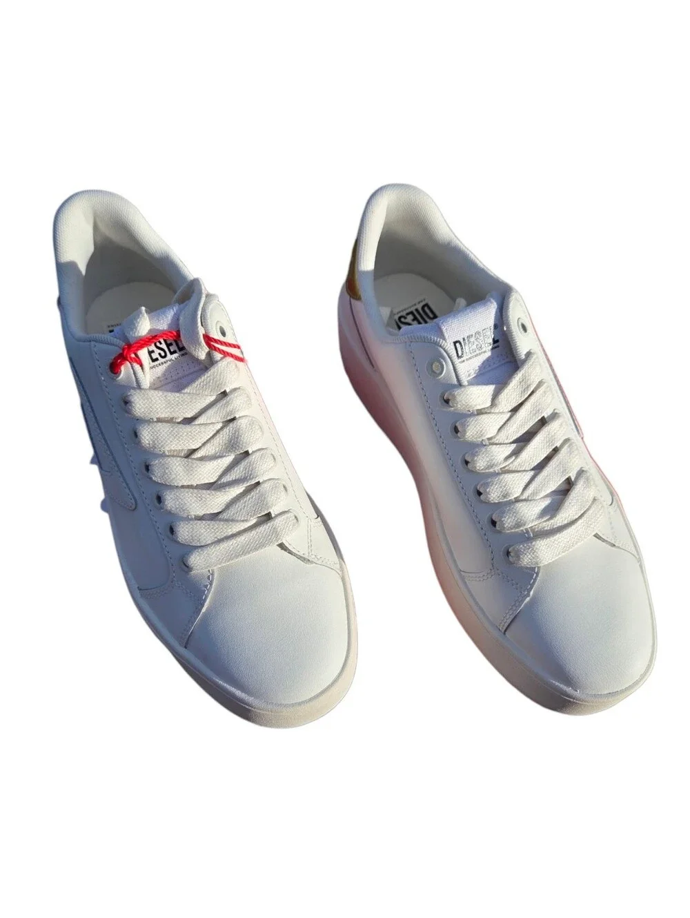 Diesel S-Athene Bold X Chunky Low-top Flatform Leather Lifestyle Sneakers NEW - Picture 2 of 13